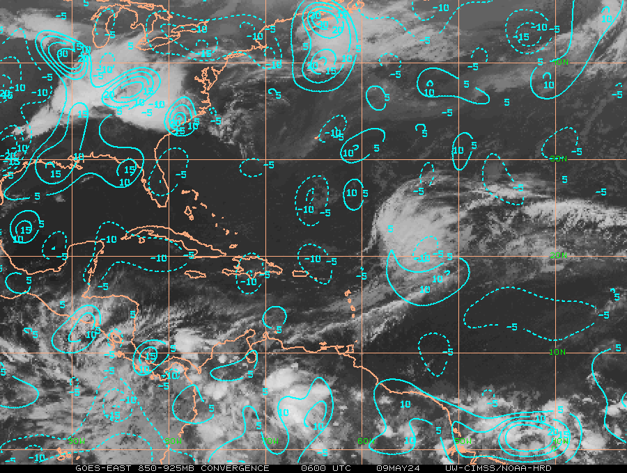 Current Lower Level Convergence in North Atlantic Basin