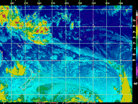 South Pacific Satellite Image